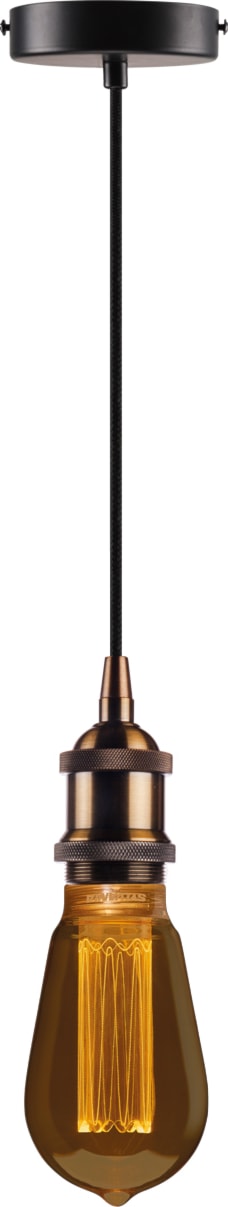 Suspension SylPendant Vintage en métal lisse E27