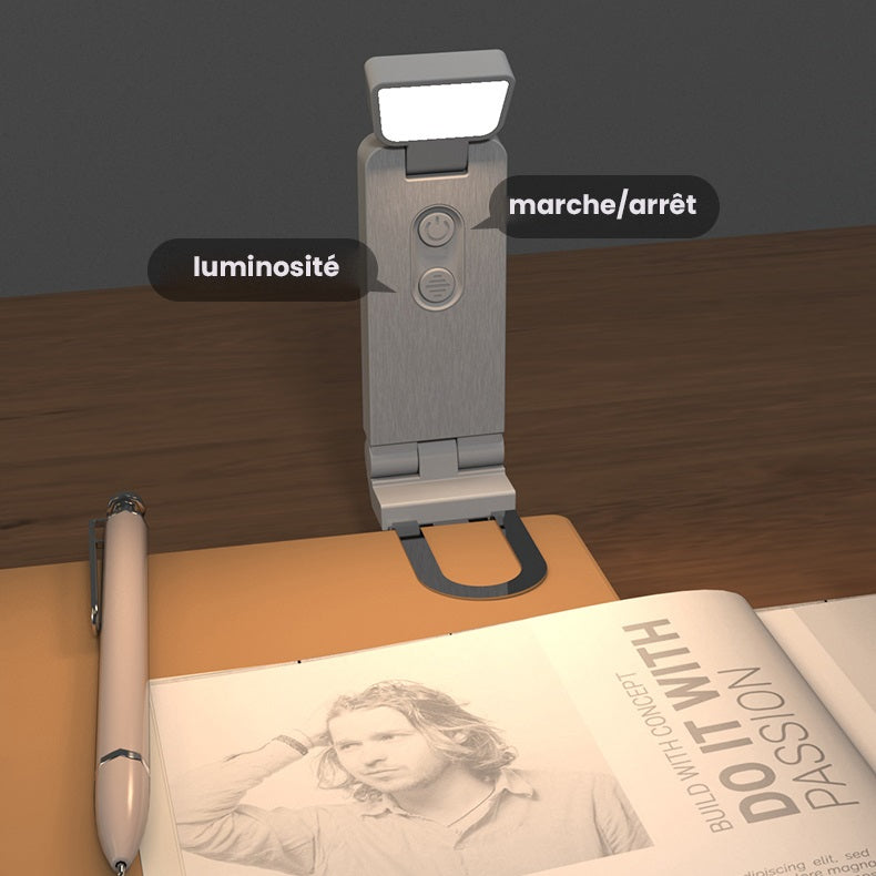 Lampe de lecture  LED-carré-blanche