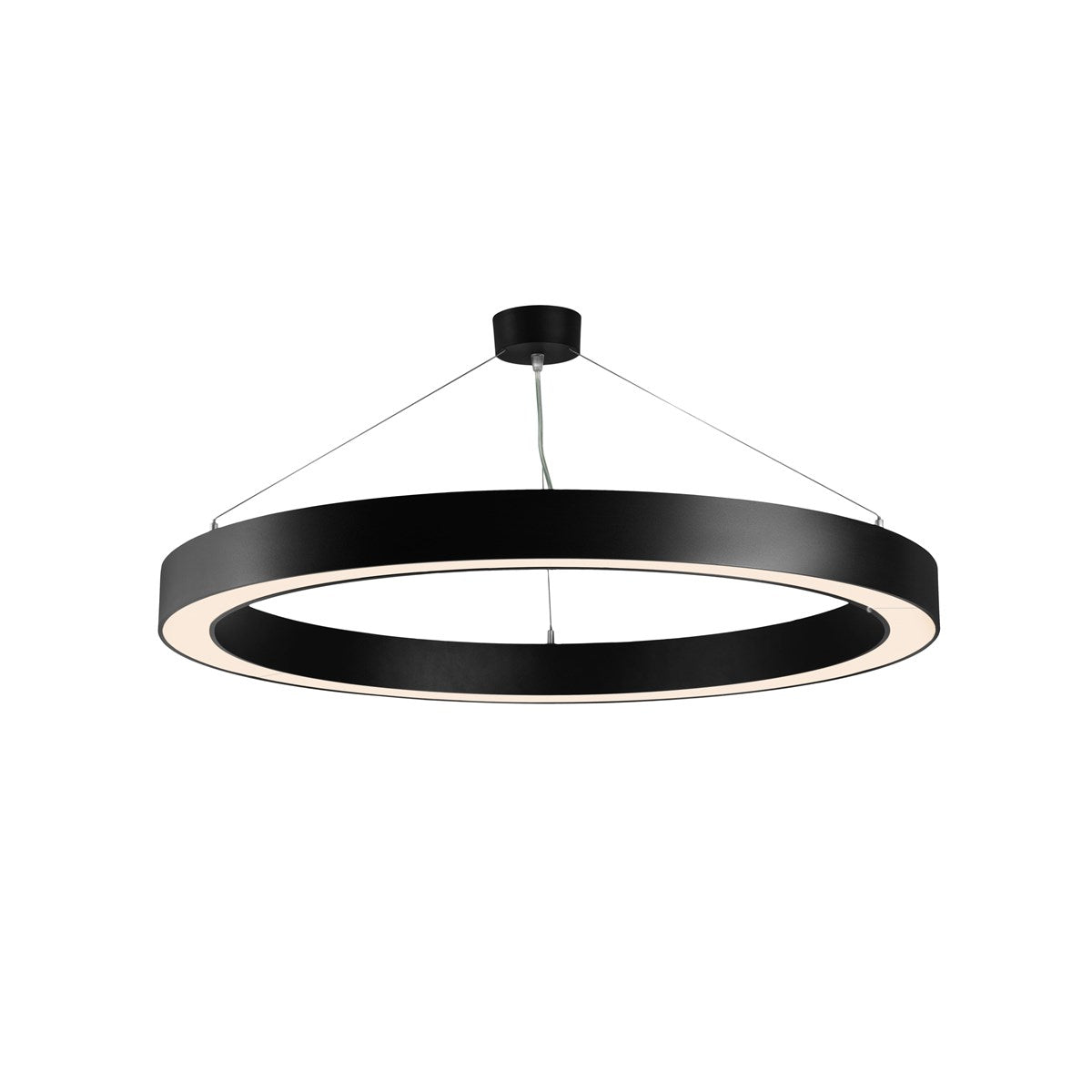 Suspensions Nilo 800mm 53W 5980lm Opal Noir Direct/Indirect 940 version DALI