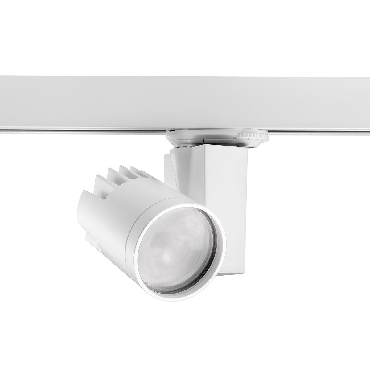 Projecteur sur rail BEACON 85 4000K Faisc.Etroit L3 DIM VAR Phase Blanc