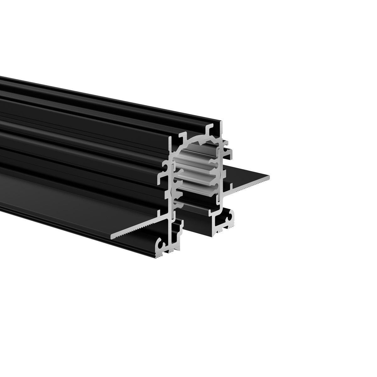 Lytespan Rail Encastré Trimless 3m Noir 9000-3/B-TR
