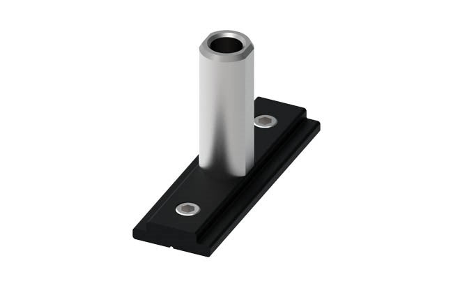 Rail Lytespan en section Ronde Etrier Gripper M6 Noir S-9500/314-M6-B