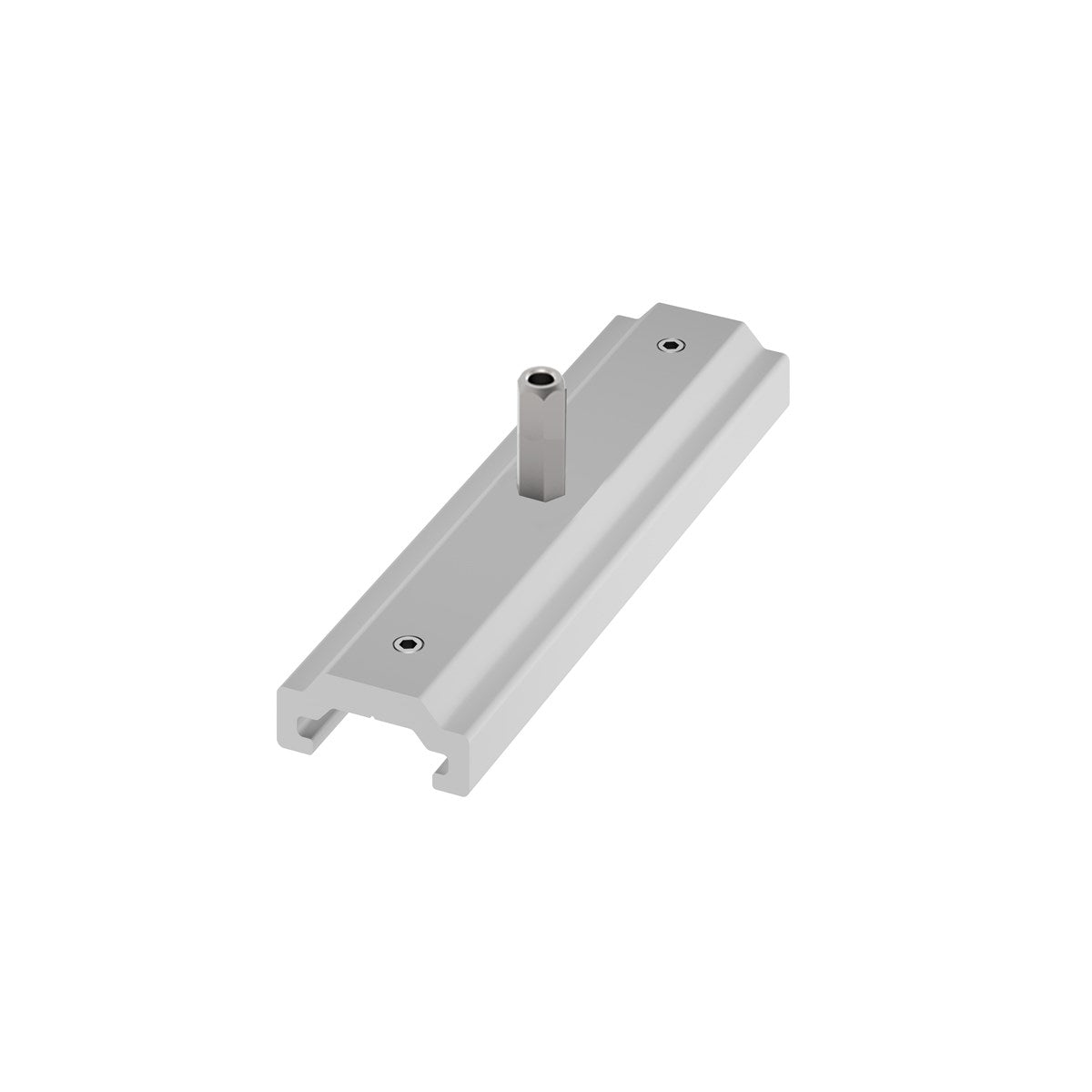 Rail OneTrack Support moyen avec pince M6 Aluminium Blanc S-9000/322-M6-W