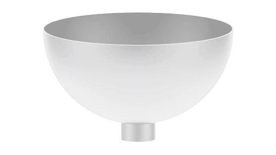 Rail OneTrack Coupelle métallique pour barre filetée M13 Blanc S-9000/6-W