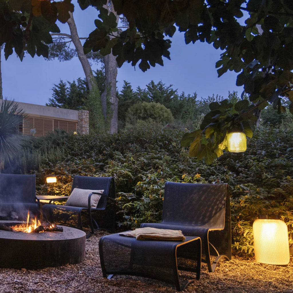 Lanterne solaire LOLIE Safran Les Jardins pour terrasse extérieure