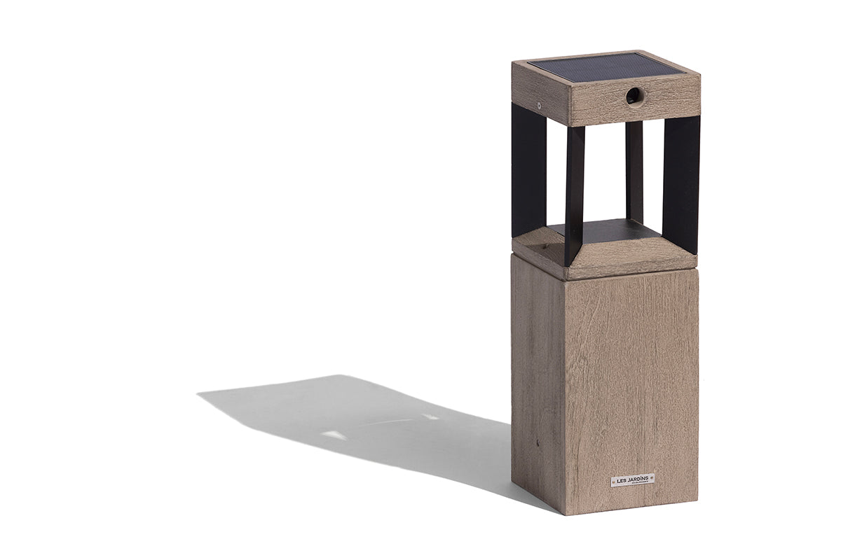 Borne solaire TECKALU Noire 45cm-Les Jardins