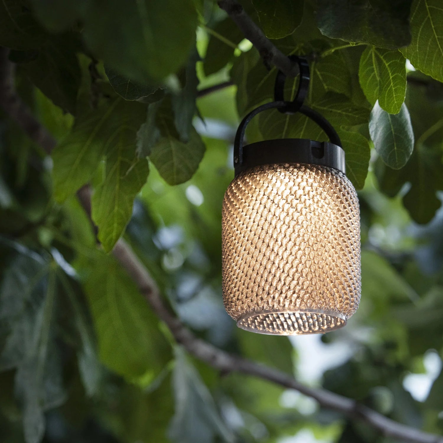 Lampe de table solaire LOLIE Crystal Les Jardins avec diffuseur transparent effet cristal, idéale pour éclairer une terrasse, un jardin ou un balcon.