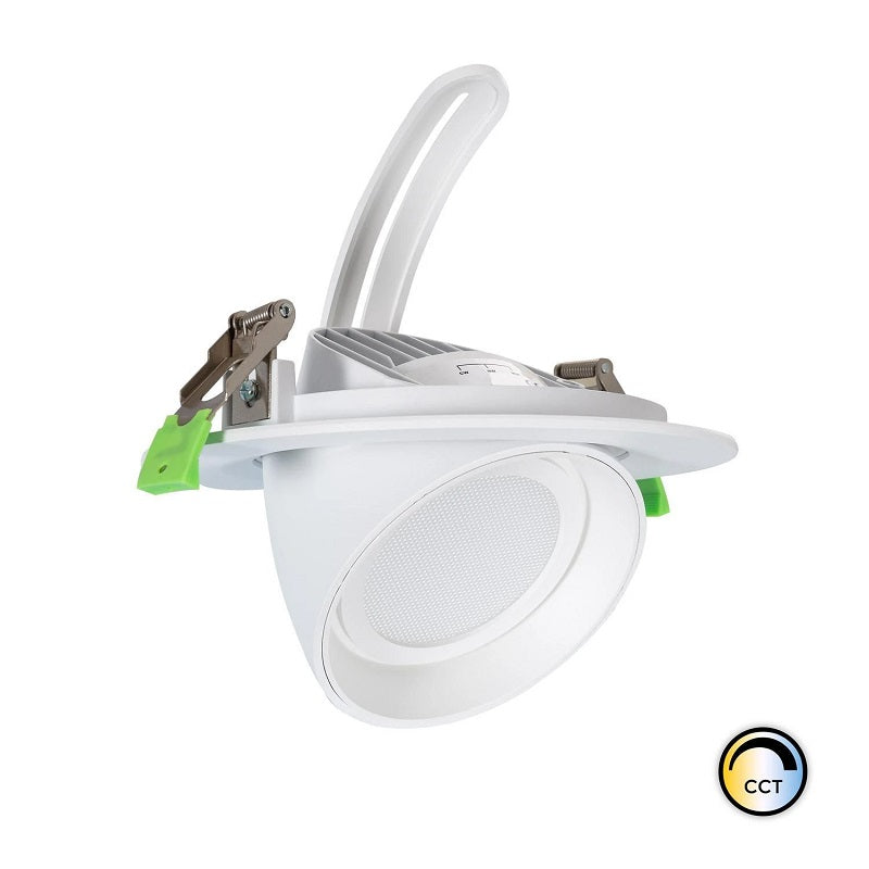 Encastré LED rond orientable 24W Blanc