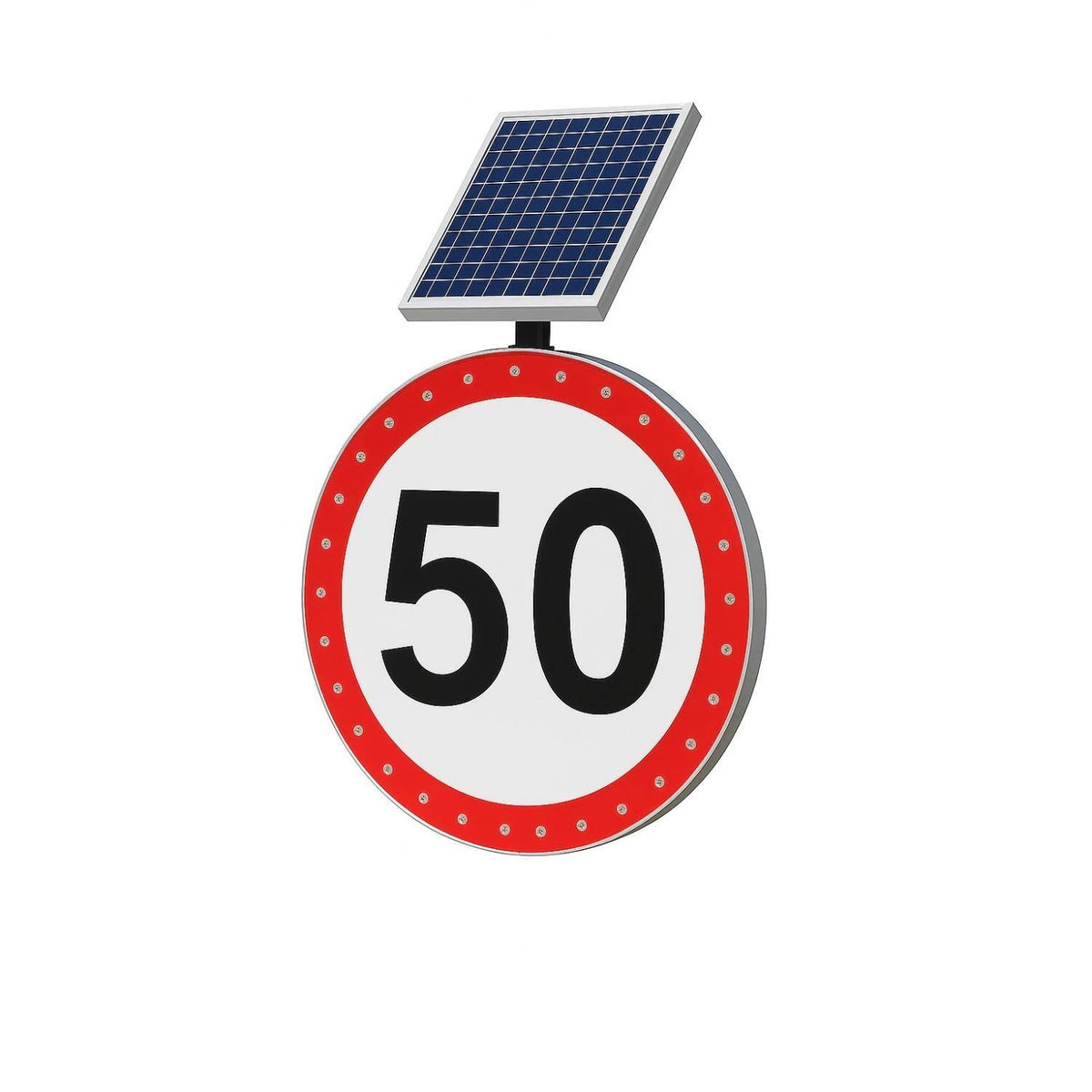 Panneau solaire limitation de vitesse 50 km/h LED – 3W – IP54